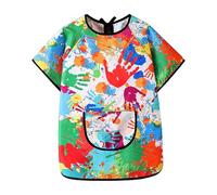 Tablier d'art pour , blouse d'art pour , tablier imperméable pour filles de 3 à 12 ans école cuisine jardin préscolaire maternelle heure des repas, Fin, Siehe Beschreibung