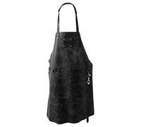 Tablier de barbecue Boska Mr. Smith Noir / 100% cuir européen / Tous les outils du barbecue à portée de main / Avec poche, mousqueton & ouvre-bouteille / Confortable