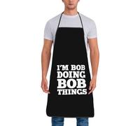Tablier De Barbecue C'Est Moi Bob Je Fais Des Trucs De Bob Etanche Tablier Unisex Tabliers Cuisine Pour Barbecue Grill Café 52X72Cm
