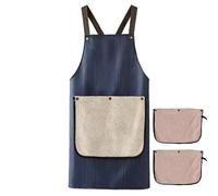 Tablier de Barbecue pour Hommes Équipé d'une Serviette à Main Détachable