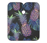 Tablier De Barbier Feuilles D'Ananas Tropicales, Cape De Coiffure Professionnel Capes De Coiffeur Waterproof Cape De Coupe Pour Enfants Adolescents Salon