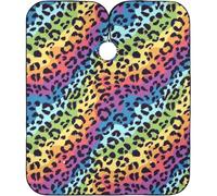 Tablier De Barbier Tache Léopard Aux Couleurs Vives, Cape De Coupe De Cheveux Professionnel Tablier De Coiffure Waterproof Cape De Salon De Coiffure Pour Cheveux Enfants Coiffure