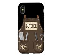 Tablier de Boucher Amusant et Cool Coque pour iPhone X/XS