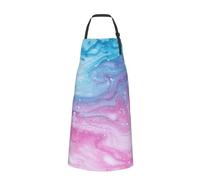 Tablier de chef marron imprimé en cuir de vache pour homme et femme, tablier de cuisine amusant avec poches, Couleurs pastel bleu, rose et violet, taille unique
