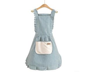 Tablier de chef professionnel en coton doux et respirant avec poches de rangement pour cuisine, barbecue, boucher, travail, 76,2 cm (bleu)