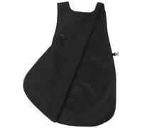 Tablier de Coiffeur à Bretelles en Polyester Noir pour Salon