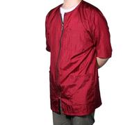 Tablier de Coiffeur Rouge en Fibre, Cape Imperméable Professionnelle | Confortable et Facile à Enfiler, Usage Salon, Barbiers, Cantines, Protection pour Ustensiles