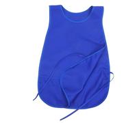 Tablier de Coiffure Gilet Bleu en Polyester avec 2 Poches, Étanche | Liens Latéraux, Coupe à Motifs, Protège les Vêtements des Taches, pour Salons, la Cuisine, Adultes