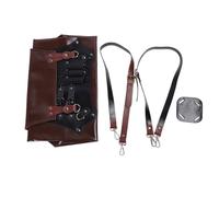 Tablier de coiffure hommes femmes pu cuir professionnel professionnel à l'épreuve de l'eau outil pour les coiffures avec des poches multiples c