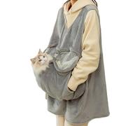 Tablier de couchage pour chat, support de tablier pour chat | Tablier double couche en velours doux et respirant avec poche | Pochette de transport réglable pour chat, sac de couchage pour chat pour p