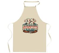 Tablier de Cuisine 35 Ans, Ce N'est Pas du Ventre, C'est le Garage de Mes Abdos | Coton 90 × 60 cm Cou Ajustable Nouage dans le Dos | Pâtisserie Barbecue Atelier | Idée Cadeau Fête des Pères Noël