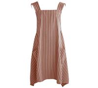 Tablier de cuisine 85x145 cm 100% coton LILI marron terre cuite