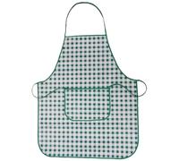 Tablier de Cuisine Adulte et Enfant - Multifonction, Imperméable, Anti-taches et Facile à Nettoyer - Toile Cirée Durable pour Cuisine, Atelier, Bricolage et Activités (Vert, 80x65cm Adulte)