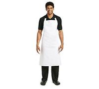 Tablier de cuisine blanc en polycoton extra large