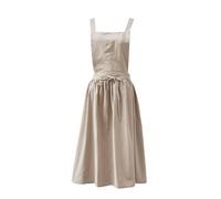 Tablier de cuisine - Blouse de chef en lin et coton à la mode, uniforme de service | Tenue de cuisine artisanale confortable, tablier d'artisanat, combinaison pour boulangerie, Bar, café, Studio,