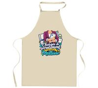 Tablier de Cuisine Chargee de Recrutement C'est juste la Meilleure Métier | Coton 90 × 60 cm Cou Ajustable Nouage dans le Dos | Pâtisserie Barbecue Atelier | Cadeau Homme Femme Fête des Pères