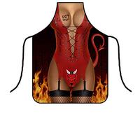 Tablier de Cuisine Créatif Homme Femme - Tablier Barbecue Humour Sexy Fun - Étanche Réglable - Idée Cadeau Anniversaire BBQ (A-10)