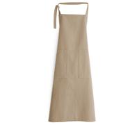 Tablier de cuisine double poche coton 70x90 cm HONO marron camel