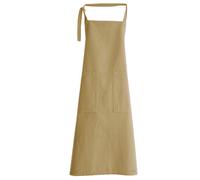 Tablier de cuisine double poche coton 70x90 cm HONO marron houblon