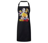 Tablier de cuisine - Dragon Ball Z - Goku - Polycoton - Impression haute résolution - Noir