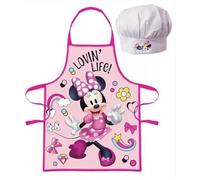 Tablier de cuisine enfant - Disney - Minnie - 2 pièces - 100% polyester - Multicolore