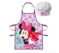 Tablier de cuisine enfant - Disney - Minnie - Ensemble 2 pièces - Polyester - 3 à 8 ans