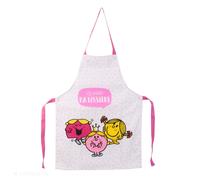 Tablier de cuisine enfant 40x55 cm collection MONSIEUR MADAME rose
