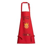 Tablier de cuisine enfant Shadok Roi Chef rouge 52 x 63 cm Winkler
