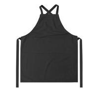 Tablier De Cuisine Femme Dos Croisé Étanche 2 Poches Chef Tabliers pour Femmes Hommes Chef pour Cuisine, Jardinage, Restaurant, Barbecue, CaféBlack,One Size