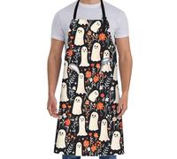 Tablier De Cuisine Ghost 01 Tablier Résistants Tabliers Chef Aprons Pour Café Cadeau Serveurs
