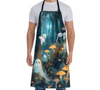 Tablier De Cuisine Ghost 02 Tablier Chef Tabliers De Cuisine Barbecue Bib Aprons Pour Cadeau Café Jardinage