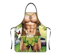 Tablier de Cuisine Homme Créatif Tablier Cuisine Homme Humour Tabliers Barbecue pour Homme Femme Étanche Réglable Tablier Barbecue Sexy Tablier de Cuisine Fun Fête Idée Cadeau Anniversaire BBQ (A-01)