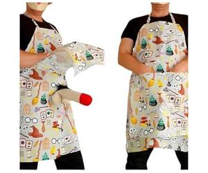 Tablier de Cuisine Homme Humour - Humoristique & Créatif avec Effet Surprise Caché - Cadeau Drôle pour Anniversaire Enterrement de Vie de Garçon - Tablier Coquin et Fantaisie pour Adulte (D, One Size)