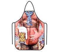 Tablier de Cuisine Humoristique Homme - Barbecue, Abdominaux Bizarres, Fête de Cuisson