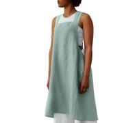 Tablier de cuisine japonais lin et coton 90x103 cm collection MATTIS vert lichen