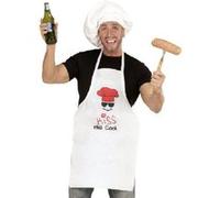 Tablier de Cuisine Kiss The Cook Blanc