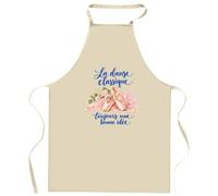 Tablier de Cuisine La danse classique, toujours une bonne idée | Coton 90 × 60 cm Cou Ajustable Nouage dans le Dos | Pâtisserie Barbecue Atelier | Cadeau Danseur Danseuse Homme Femme Fête des Pères