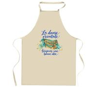 Tablier de Cuisine La danse orientale, toujours une bonne idée | Coton 90 × 60 cm Cou Ajustable Nouage dans le Dos | Pâtisserie Barbecue Atelier | Cadeau Danseur Danseuse Homme Femme Fête des Pères