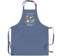 Tablier de cuisine L'apéro bleu denim 90 x 72 cm Winkler BLEU DENIM G