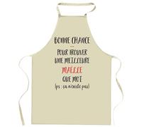 Tablier de cuisine Maëlle ça n'existe pas | Cadeau Original Humour pour Cuisinière Vêtement Blouse de protection Barbecue Jardinage Tablier de Travail Tâches ménagères