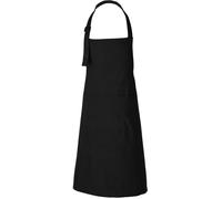 Tablier de cuisine noir homme femme chef coton pour le barbecue polyvalent Maison, Restaurant, Bar d'hôtel - 68 cm x 88 cm