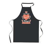 Tablier de Cuisine Noir Maryse Princesse - Cadeau Femme, Barbecue, Jardinage, Tâches ménagères