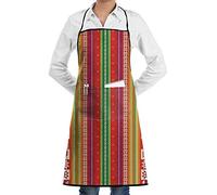 Tablier De Cuisine Oiseaux Aux Motifs Colorés D'Amérique du Sud Tablier De Barbecue Drôle Imperméable Tabliers BBQ, pour École, Fête des Mères, Jardinage