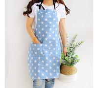 Tablier de cuisine pour femmes, tablier de cuisine pour chefs avec deux grandes poches Tablier pour adultes en toile de coton à motif d'étoile pour la maison, le restaurant, le barbecue, le jardin.