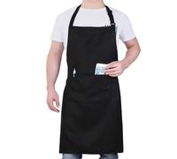 Tablier De Cuisine Pour Homme, Imperméable Et Anti-Taches - Tablier Pour Femme Avec Fermeture Réglable - Tablier Professionnel Unisexe Avec Poches, Idéal Pour Barbecue, Peinture, Coiffure, Jard