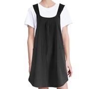 Tablier de cuisine pour homme - Réglable - Lavable en bandoulière - Tablier croisé - Tablier de cuisson croisé, pour travailler avec des poches - Dos multifonctionnel, Noir , Siehe Beschreibung