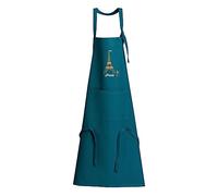 Tablier de cuisine recyclé Tour Eiffel avec poche paon 85 x 72 cm Winkler