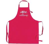 WINKLER-Tablier Mére-Veilleuse recyclé coloris rose en coton - 72 x 90 cm