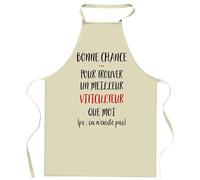 Tablier de cuisine Viticulteur Ca n'existe pas | Cadeau Original Humour pour Cuisinier et Cuisinière Vêtement Blouse de protection Barbecue Jardinage Tablier de Travail Tâches ménagères