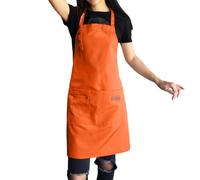 Tablier de dossard en toile - Poche tablier professionnel, vêtements travail lourds, tenue chef élégante, équipement réglable imperméable | Petit services publics avec des coutures fortes pour le salo